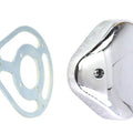 5 inch Teardrop Linkert Cover Kit Chrome for Harley-Davidson