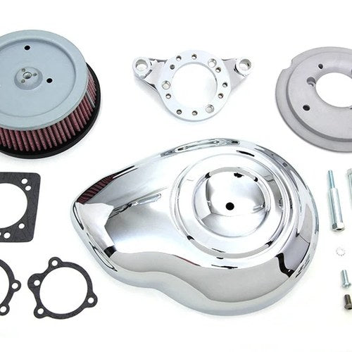 Chrome Wyatt Gatling Air Cleaner Assembly for Harley-Davidson