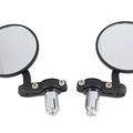 Cafe Style Mirror Set Black for Harley-Davidson