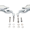 Lucifer Mirror Set Billet with Scroll Stem for Harley-Davidson