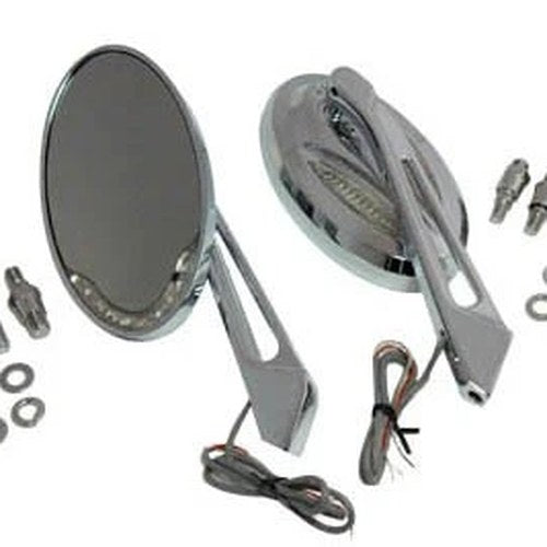 Chrome Billet Mirror Set for Harley-Davidson