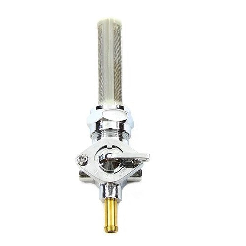 Chrome Petcock with Straight Outlet and Nut for Harley-Davidson