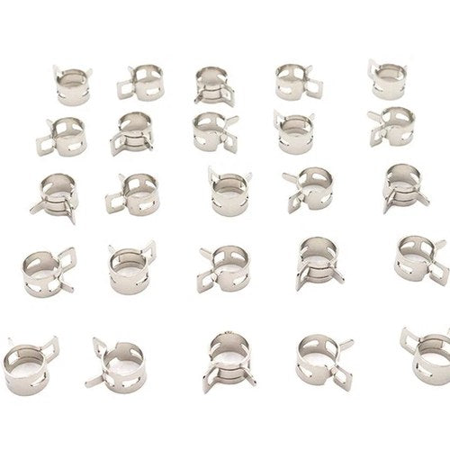 Nickel Plated Oil Line Hose Clamp for Harley-Davidson