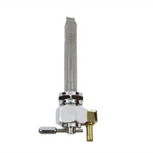 Pingel Metric Hex Petcock Down Spigot with Nut Polished for Harley-Davidson