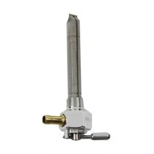 Pingel Metric Hex Petcock Left Spigot without Nut Polished for Harley-Davidson