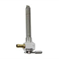 Pingel Metric Hex Petcock Left Spigot without Nut Polished for Harley-Davidson
