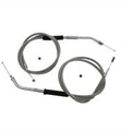 Stainless Steel Throttle and Idle Cable Set for Harley-Davidson