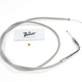 Braided Stainless Steel Throttle Cable with 45 inch Casing for Harley-Davidson