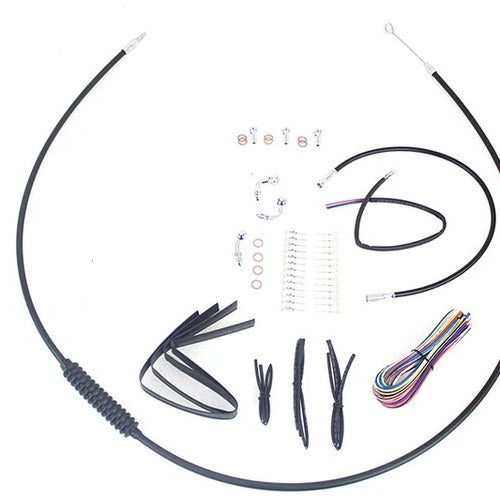 15 inch-17 inch Handlebar Cable and Brake Line Kit for Harley-Davidson