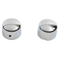 Chrome Front Axle Nut Cap Set for Harley-Davidson