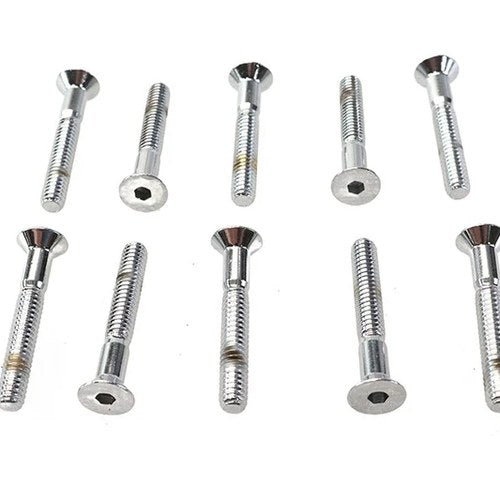 Allen Flat Head Screws Chrome 1/4 inch-20 x 1-3/4 inch for Harley-Davidson