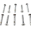 Allen Flat Head Screws Chrome 1/4 inch-20 x 1-3/4 inch for Harley-Davidson