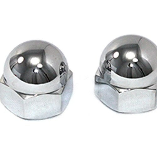 Chrome Axle Nut Kit Acorn Style for Harley-Davidson
