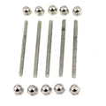 Wheel Cover Stainless Steel 6-32 Bolt and Nut Kit for Harley-Davidson