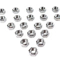 Chrome Hex Nuts 7/16 inch-20 for Harley-Davidson