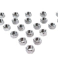 Chrome Hex Nuts 1/2 inch-20 fits Harley Davidson