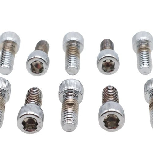 Allen Socket Cap Bolt Knurled Chrome 5/16 inch X 3/4 inch for Harley-Davidson