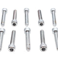 Allen Socket Cap Bolt Knurled Chrome 1/4 inch X 1-1/4 inch fits Harley Davidson