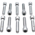 Allen Socket Cap Bolt Knurled Chrome 3/8 inch X 1-3/4 inch for Harley-Davidson
