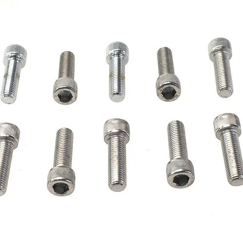 Allen Socket Cap Bolt Knurled Chrome 5/16 inch X 1 inch for Harley-Davidson
