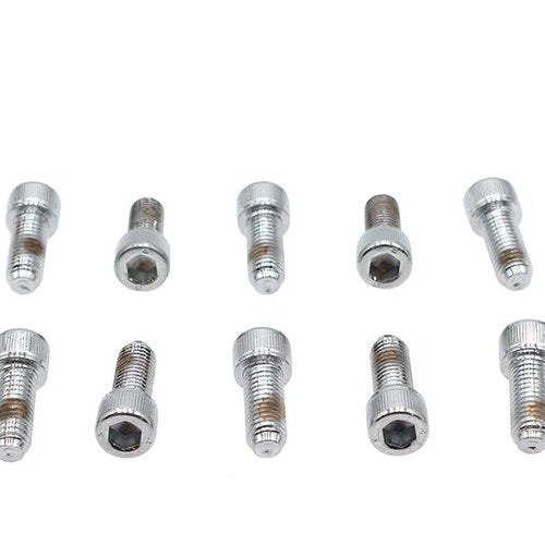 Allen Socket Cap Bolt Knurled Chrome 1/4 inch x 5/8 inch for Harley-Davidson