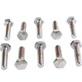 Hex Cap Bolts Chrome 1/4 inch-28 X 1 inch for Harley-Davidson
