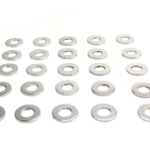 Chrome Flat Washers 1/2 inch, Extra Thick for Harley-Davidson