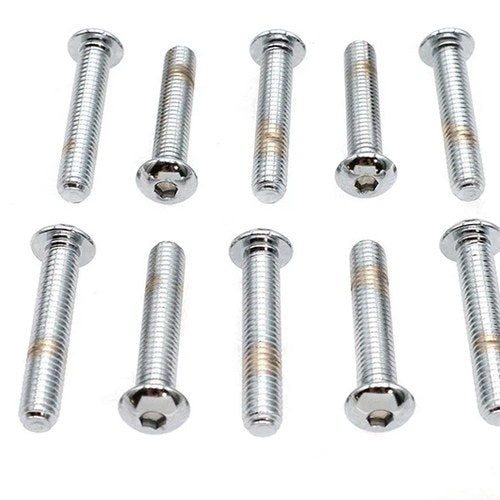 Allen Button Head Screws Chrome 3/8 inch X 2 inch for Harley-Davidson