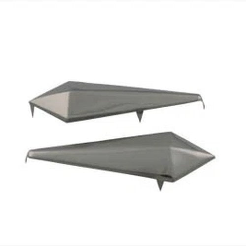 Spear Saddlebag Spots Nickel for Harley-Davidson