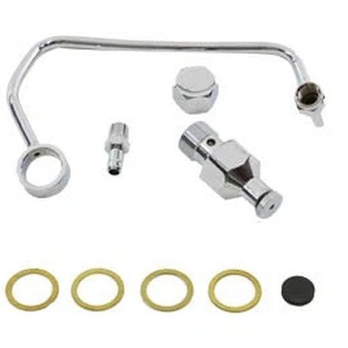 Fuel Petcock Shut Off Rod Kit Chrome for Harley-Davidson