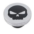 Chrome Skull Style Vented Gas Cap for Harley-Davidson