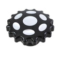 Sprocket Gas Cap Vented Black for Harley-Davidson