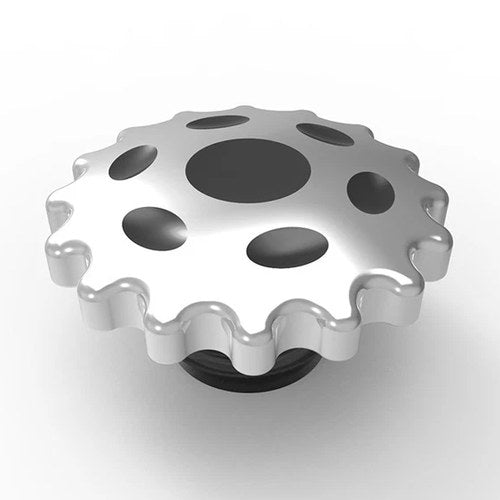 Sprocket Gas Cap Vented Chrome for Harley-Davidson