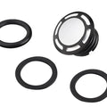 Slot Pop Up Vented Gas Cap Black for Harley-Davidson