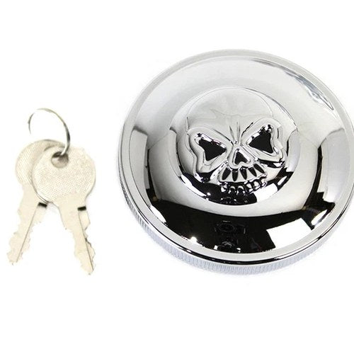 Keyed Gas Cap Vented Chrome for Harley-Davidson