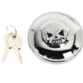 Keyed Gas Cap Vented Chrome for Harley-Davidson
