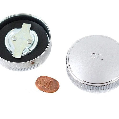 45 inch W/G Gas and Oil Cap Set Chrome for Harley-Davidson