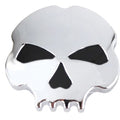 Skull Left Side Gas Cap Chrome for Harley-Davidson
