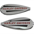 OE Emblem Set with Red Lettering for Harley-Davidson