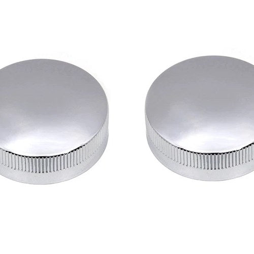 Replica Eaton Style Gas Cap Set Vented Chrome for Harley-Davidson