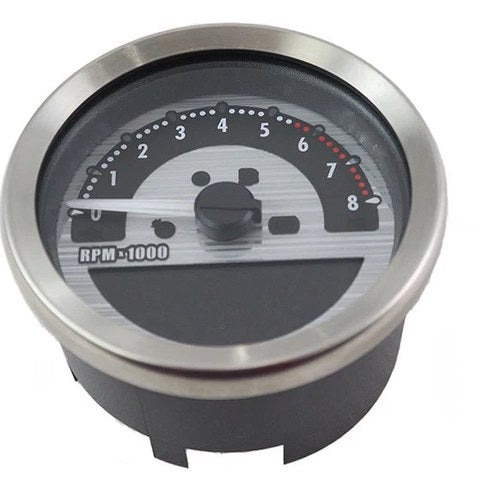3-5/8 inch Electronic Speedometer and Tachometer Silver for Harley-Davidson