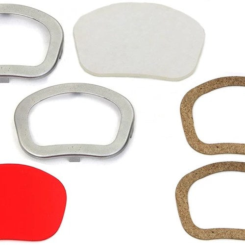 Dash Panel Lens Rim Set Raw for Harley-Davidson