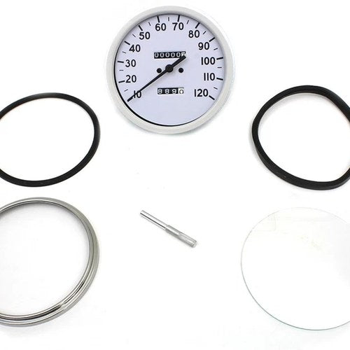 Replica 2:1 Speedometer with Black Needle for Harley-Davidson