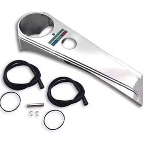 Chrome Long Rider Style Dash Panel for Harley-Davidson
