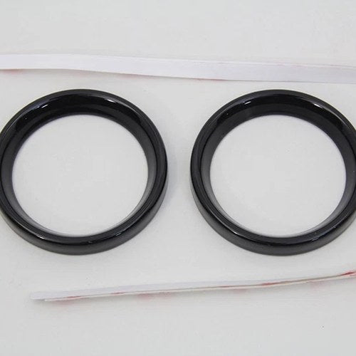 2 inch Gauge Bezel Cover Kit with a Black Finish for Harley-Davidson