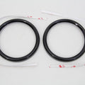 4 inch Gauge Bezel Cover Black Set for Harley-Davidson