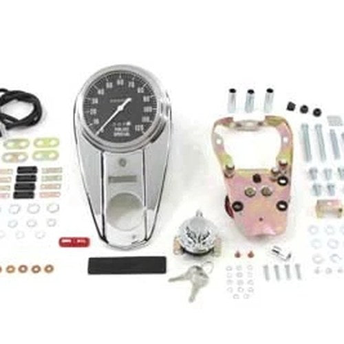 Chrome 2 Light Dash Cover Kit 2240:60 for Harley-Davidson