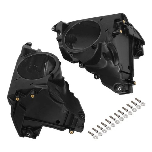 Black Inner Fairing Speakers Covers Fit For Harley Cvo Street Glide Flhxse 23-26