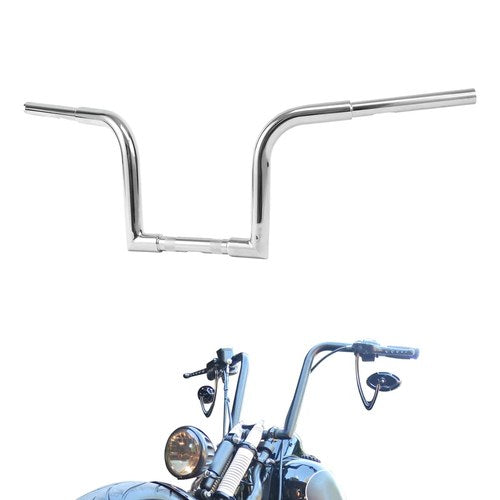 10" Rise 1-1/4" Ape Hanger Handlebar Fit For Harley Fxst Flst Sportster 883 1200