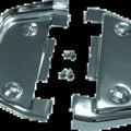 Bikers Choice For 87-Up Touring Chrome Passanger Floorboard Undercover Kit